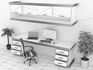 Home Office 2 3D Model