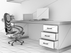 Home Office 2 3D Model