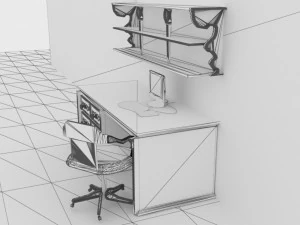 Home Office 4 3D Model
