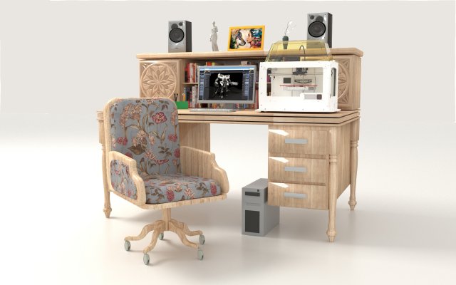 Home Station 3D-Modell .c4d .max .obj .3ds .fbx .stl .blend 