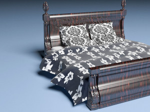 Bed Athens Modèle 3D