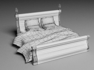 Bed Athens Modèle 3D