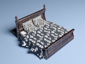 Bed Athens Modèle 3D