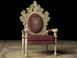 King Throne 5 - 4K 3D-Modell