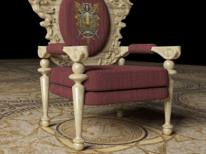 King Throne 5 - 4K 3D-Modell