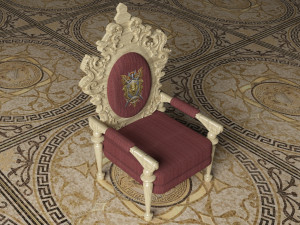 King Throne 5 - 4K 3D-Modell