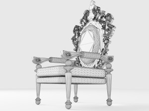 King Throne 5 - 4K 3D-Modell