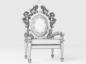 King Throne 5 - 4K 3D-Modell