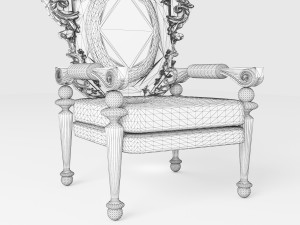 King Throne 5 - 4K 3D-Modell