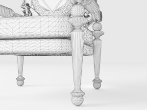 King Throne 5 - 4K 3D-Modell