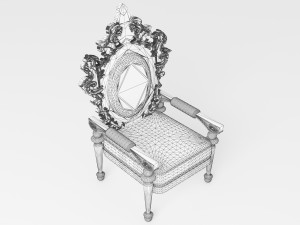 King Throne 5 - 4K 3D-Modell