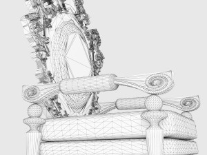 King Throne 5 - 4K 3D-Modell