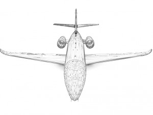 Cessna Citation Latitude Model 3D