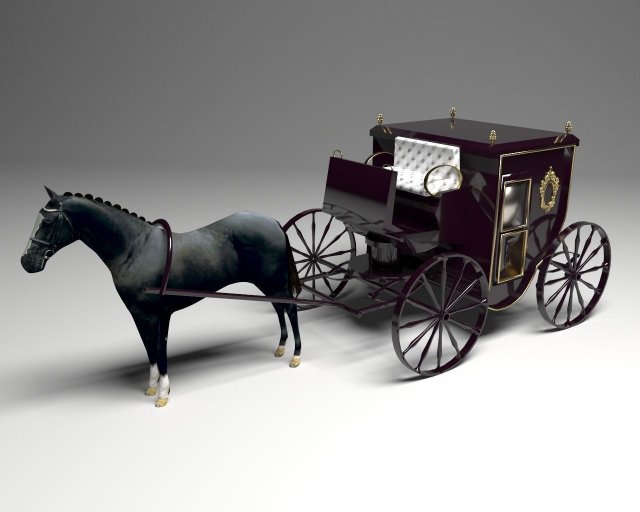 Deluxe Carriage 3Dモデル .c4d .max .obj .3ds .fbx .stl .blend 