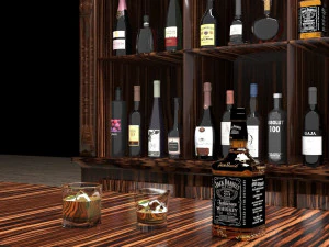 American Bar 2 3D Model