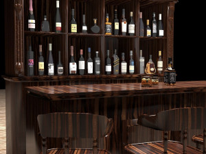American Bar 2 Model 3D