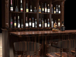 American Bar 2 3D Model