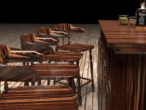 American Bar 2 3D Model
