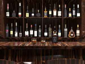American Bar 2 3D Model