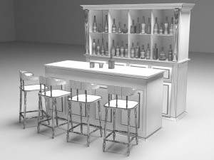 American Bar 2 Model 3D
