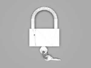 Safety Padlock 3D Model