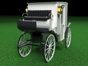 White Lady Carriage 3Dモデル