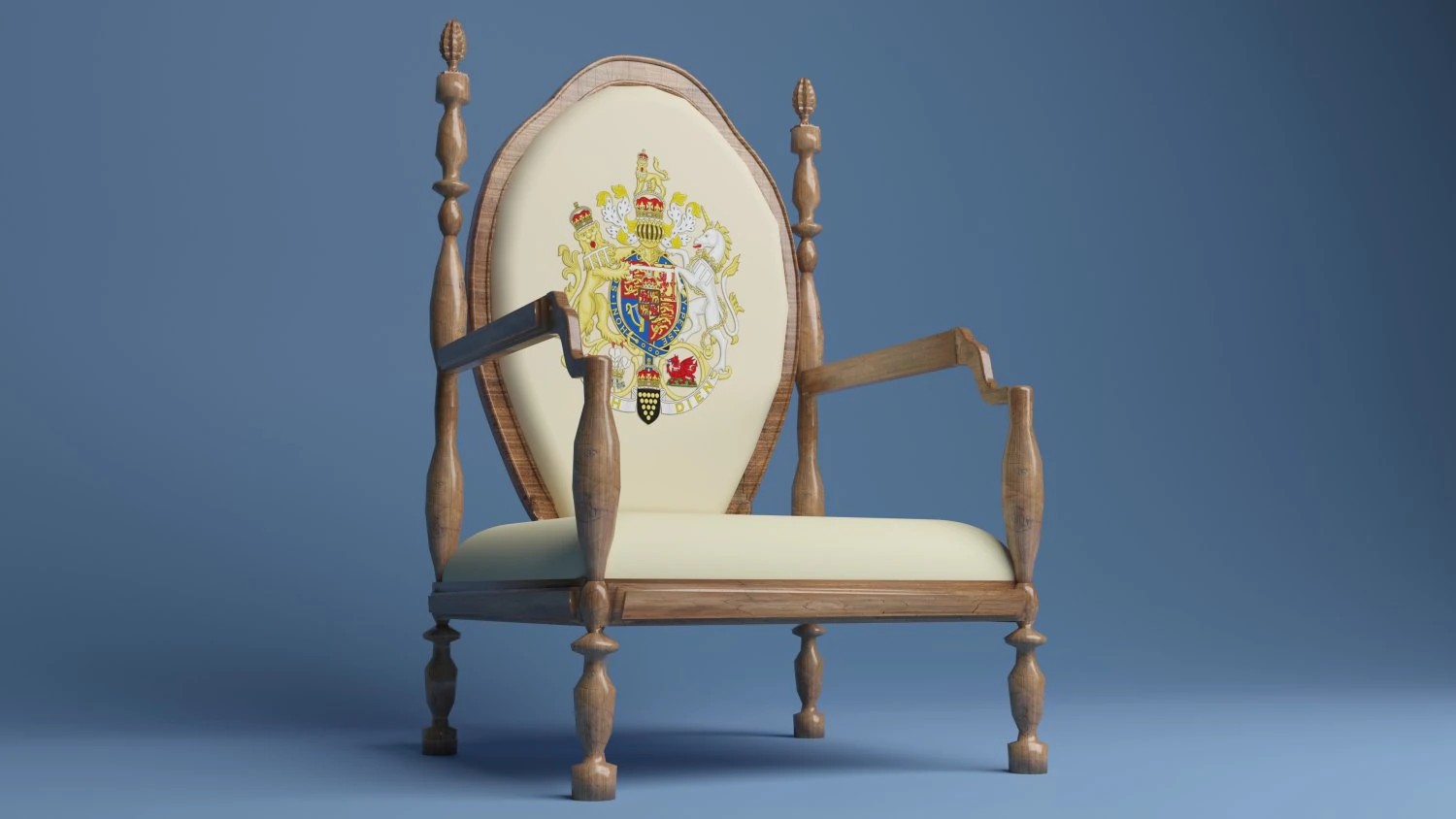 Luxury Chair 3D Model .c4d .max .obj .3ds .fbx .stl .blend 