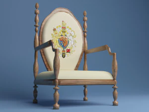 Sedia di lusso 4K Modello 3D