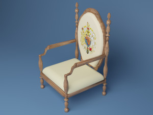 Luxury Chair 4K 3D Model