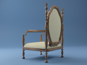 Luxury Chair 4K 3D Model