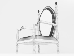 Luxury Chair 4K 3D Model