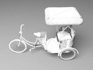 Bike Rickshaw 3D 모델