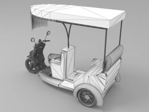 Mototaxi 3D Model