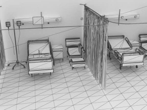 Hospital Ward 3D Model