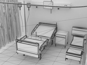 Hospital Ward 3D Model