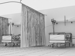 Hospital Ward Model 3D