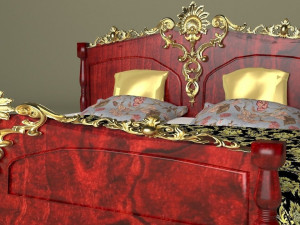 King Bed 3D Model