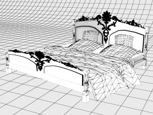 King Bed 3D Model