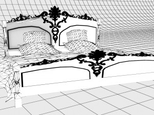 King Bed 3D Model