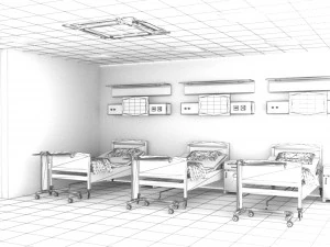 Hospital Ward 2 3D Model