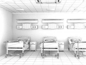 Hospital Ward 2 3D Model