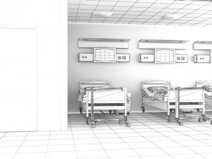 Hospital Ward 2 3D Model