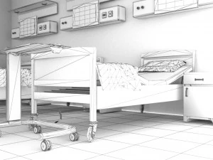 Hospital Ward 2 3D Model