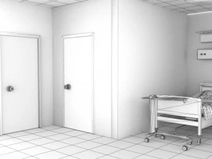 Hospital Ward 2 3D Model