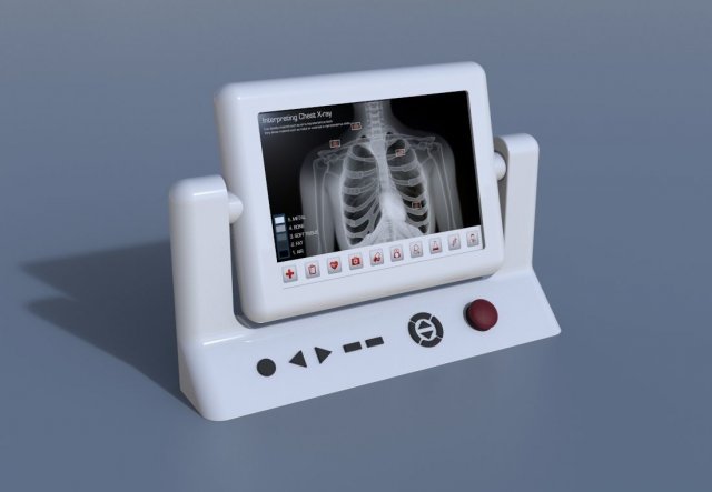 Medical Monitor 3D 模型 .c4d .max .obj .3ds .fbx .stl .blend