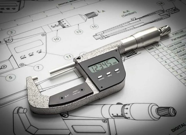 Digital Micrometer 3D Model .c4d .max .obj .3ds .fbx .stl .blend