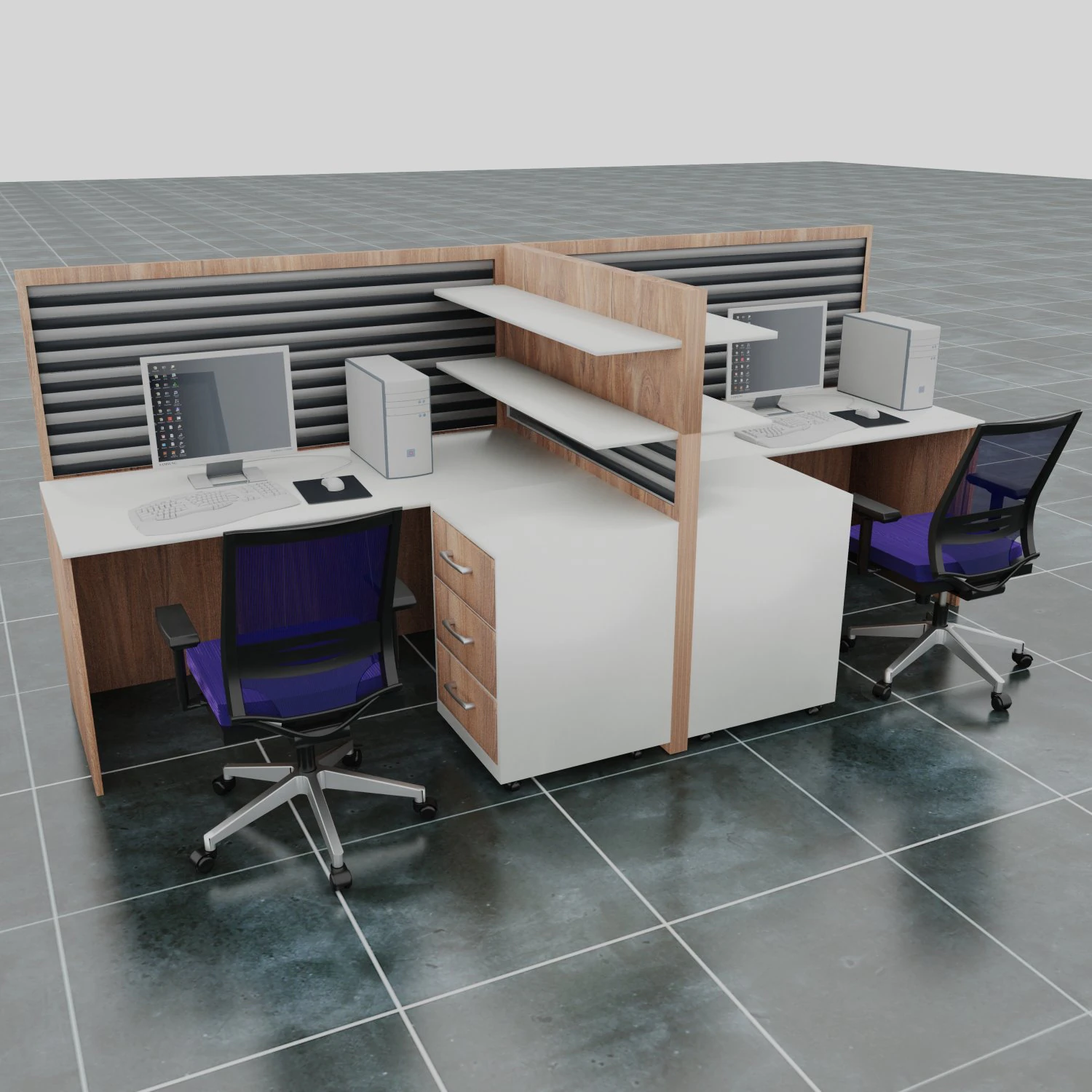 Workstation 4K 3D Model .c4d .max .obj .3ds .fbx .stl .blend