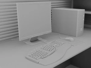 Workstation 4K 3D Model