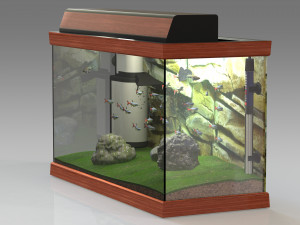 Aquarium 4K 3D-Modell