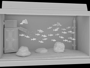 Aquarium 4K 3D Model